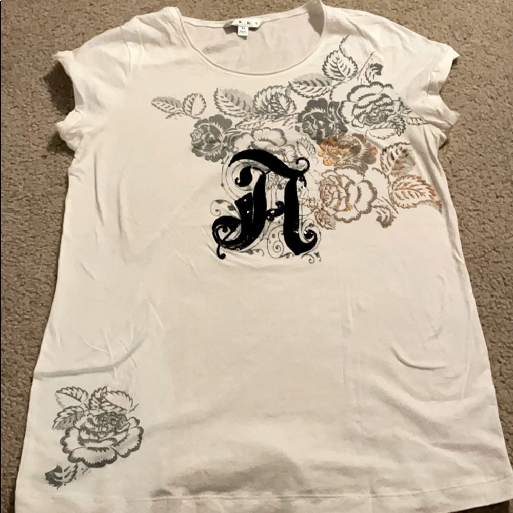 CABi “A” floral tee